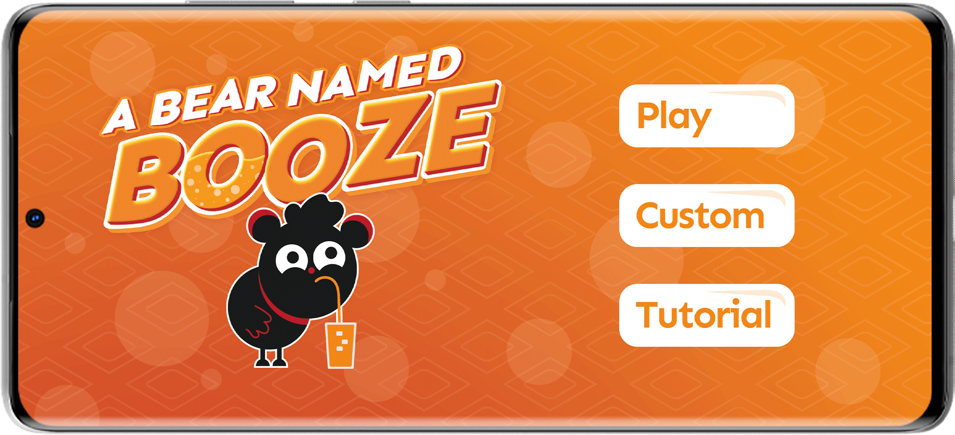 A Bear Named Booze Menu UI/UX